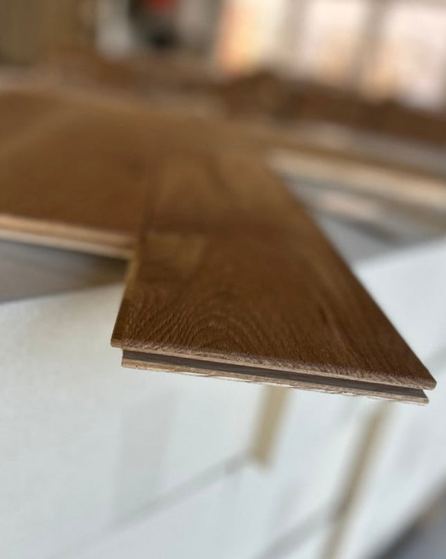 Stabparkett Markant Pure geölt 137 mm breit 3-Schichtparkett