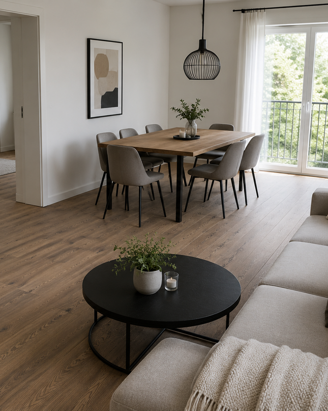 Landhausdiele Elegant leicht gebürstet Pine geölt 160 mm breit  - 3-Schichtparkett