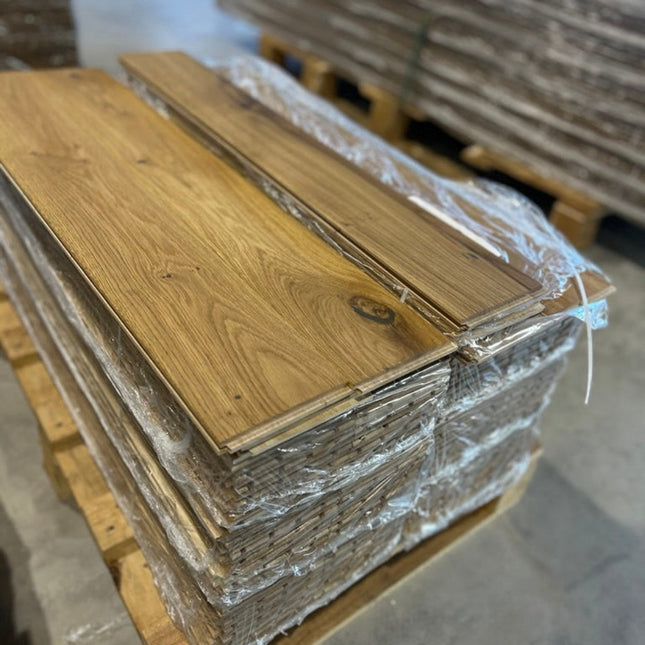 Stabparkett Smoked Oak geölt 120 mm breit Massiv-Stab-Parkett