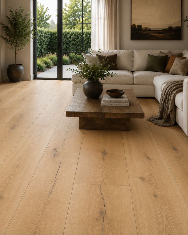 Landhausdiele Glanwood Pure geölt 220 mm breit- 2-Schichtparkett