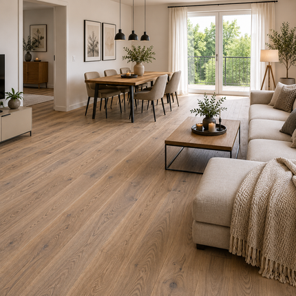 Landhausdiele Markant Vanilla geölt 180 mm breit - 2-Schichtparkett