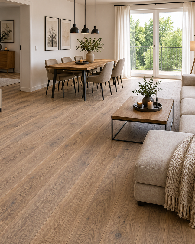 Landhausdiele Markant Vanilla geölt 180 mm breit - 2-Schichtparkett