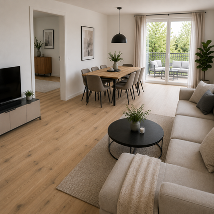 Landhausdiele Markant Titanium Grey geölt 180 mm breit - 3-Schichtparkett