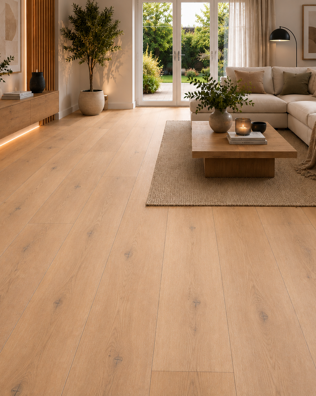 Landhausdiele Natur Crudo geölt 190 mm breit - 3-Schichtparkett