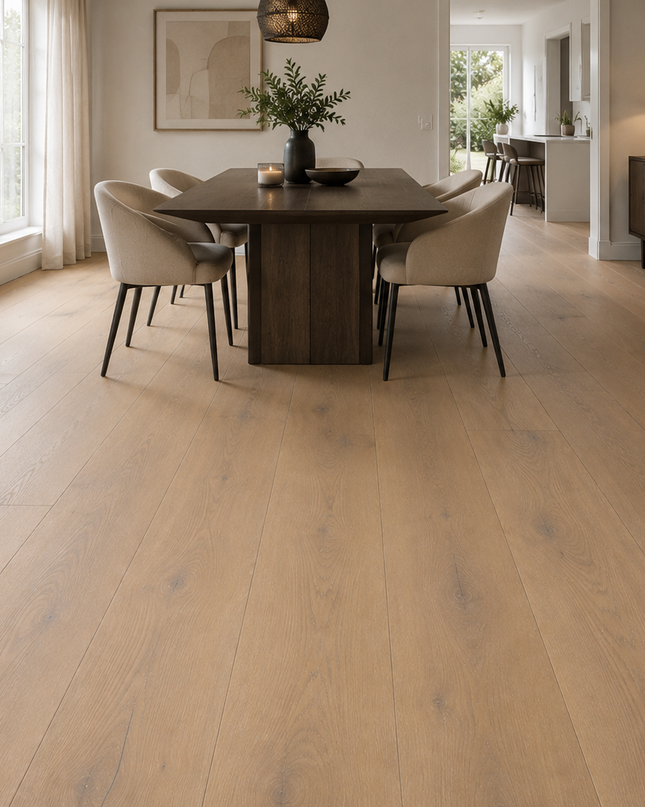 Landhausdiele Natur Vanilla geölt 260 mm breit - 3-Schichtparkett