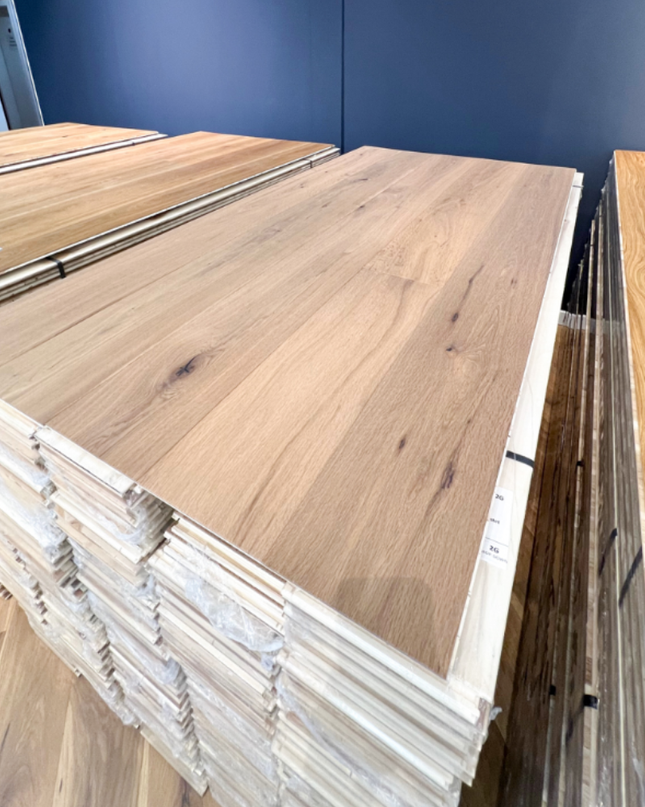 Landhausdiele Natur White 5% geölt 190 mm breit - 3-Schichtparkett