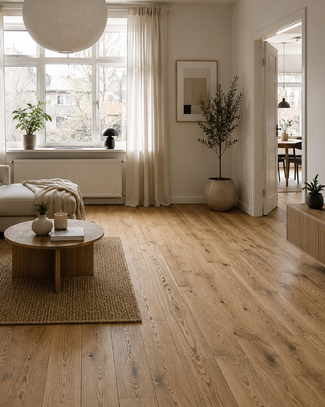 Landhausdiele Rustikal Smoked Oak geölt 160 mm breit - 3-Schichtparkett