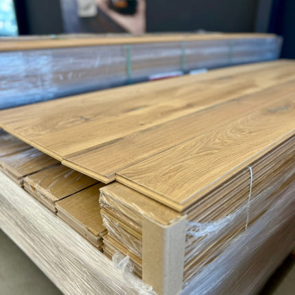 Landhausdiele Rustikal Vanilla geölt 245 mm breit - 3-Schichtparkett