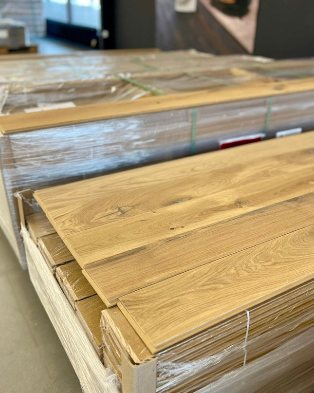 Landhausdiele Rustikal Vanilla geölt 140 mm breit - 2-Schichtparkett