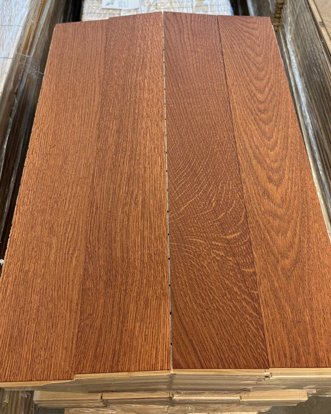 Stabparkett Eiche Rustikal Ice Brown geölt 97 mm breit Fischgrät - 3-Schichtparkett
