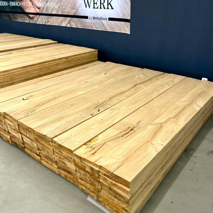 Eichenbohlen Massiv 30 x 240 mm x 2200 mm