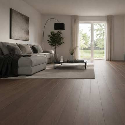 EW Landhausdiele Antik Chocolate geölt 220 mm breit - 2-Schichtparkett