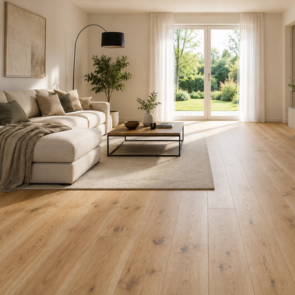 Landhausdiele Rustikal Oak geölt 220 mm breit - 2-Schichtparkett