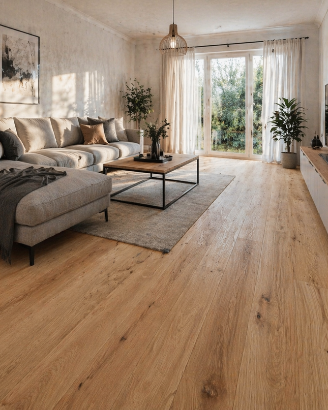 Landhausdiele Antik Pure geölt 180 mm breit - 2-Schichtparkett
