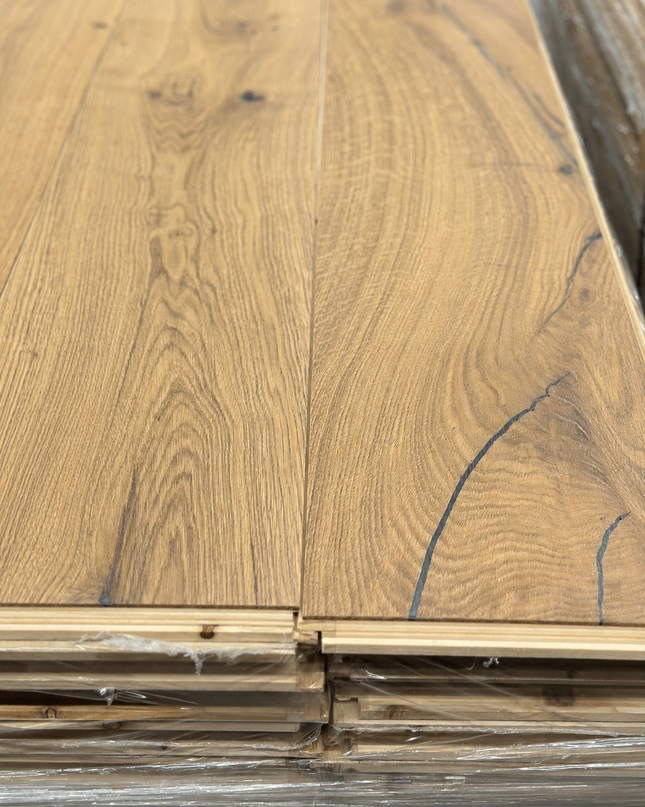 Landhausdiele Rustikal Mist 5% geölt 245 mm breit  - 3-Schichtparkett