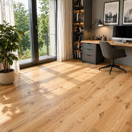 Landhausdiele Rustikal Castle Brown geölt 245 mm breit - 3-Schichtparkett