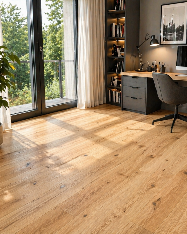 Landhausdiele Rustikal Castle Brown geölt 245 mm breit - 3-Schichtparkett