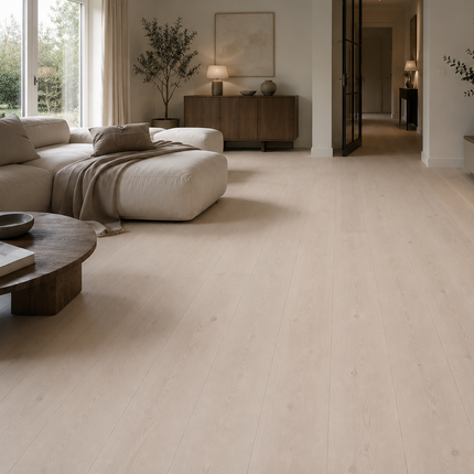 Landhausdiele Natural/Markant Cotton White geölt 160 mm breit - 2-Schichtparkett