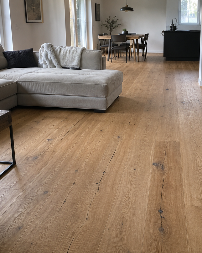 Landhausdiele Rustikal Pure geölt 190 mm breit - 3-Schichtparkett