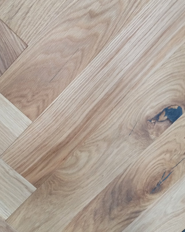 Stabparkett Mix Pure geölt 100 mm breit 2-Schichtparkett